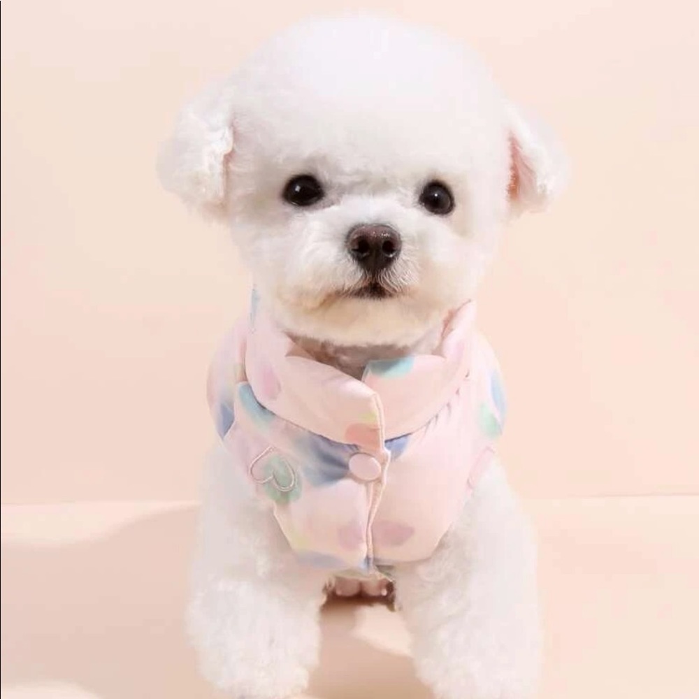 NWT- Heart Embroidered Pet Coat Size XL - Picture 7 of 11
